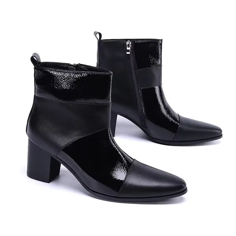 LuxLeather Chic Ankle Boots