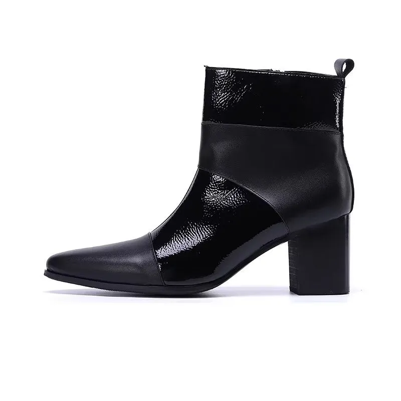 LuxLeather Chic Ankle Boots