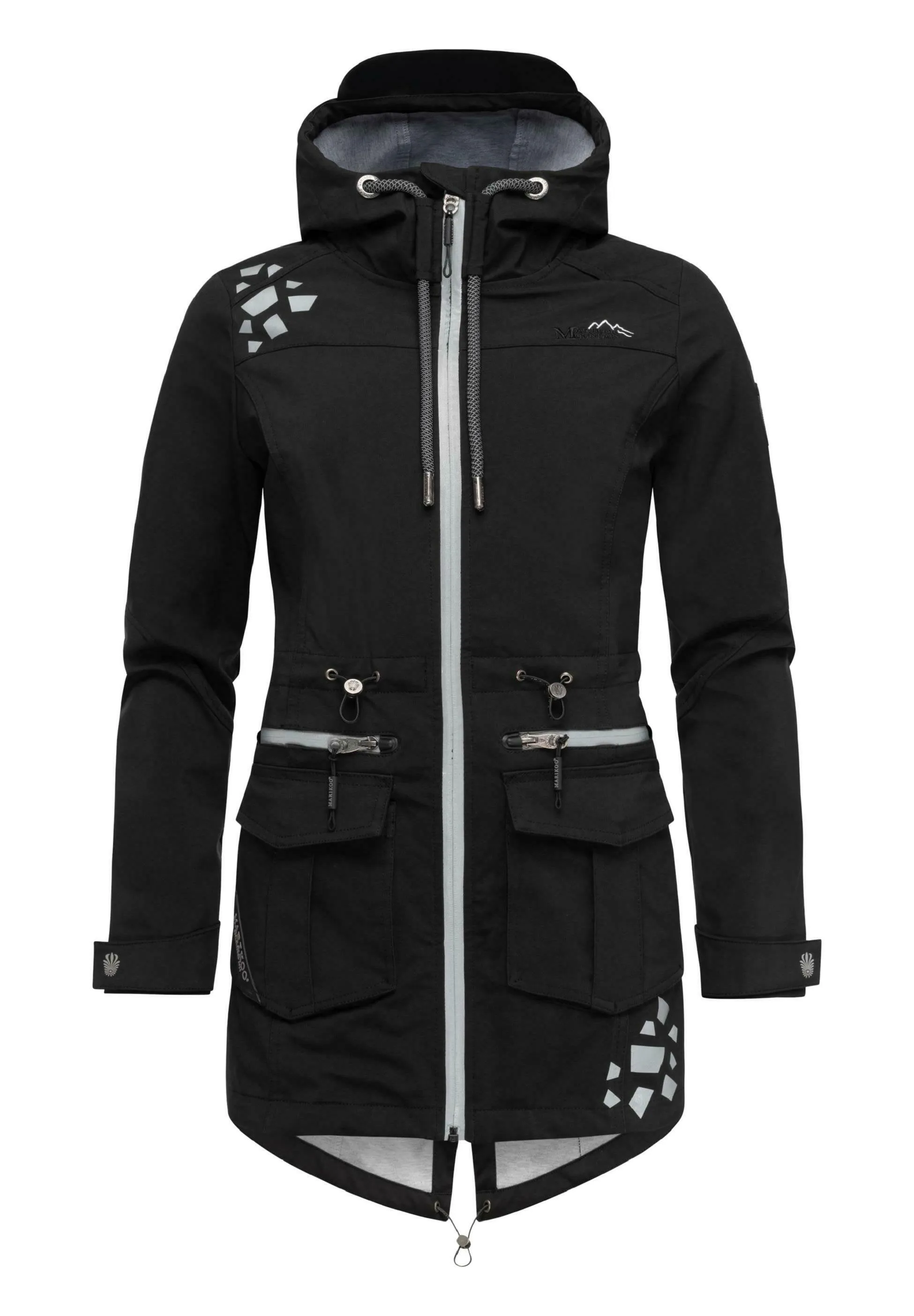 Marikoo raincoat, black