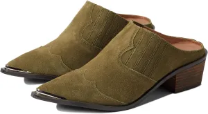 Marishka Chinese Laundry Heeled Ankle Boots, Olive Split Suede