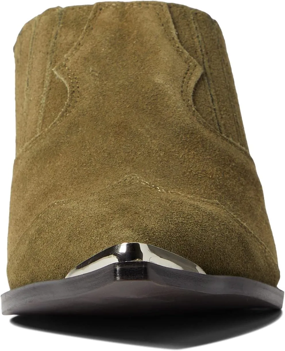 Marishka Chinese Laundry Heeled Ankle Boots, Olive Split Suede