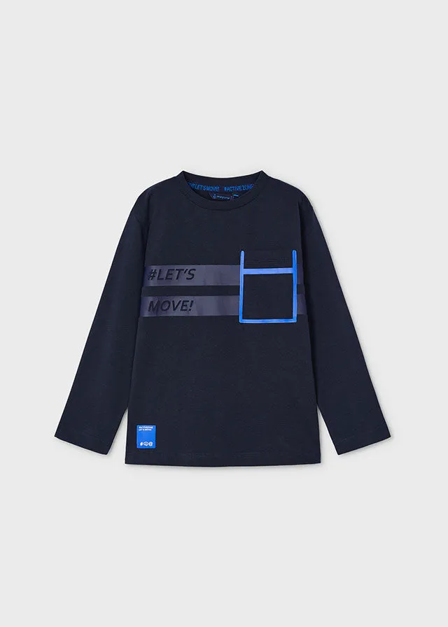 Mayoral Boys Navy Long Sleeved Top