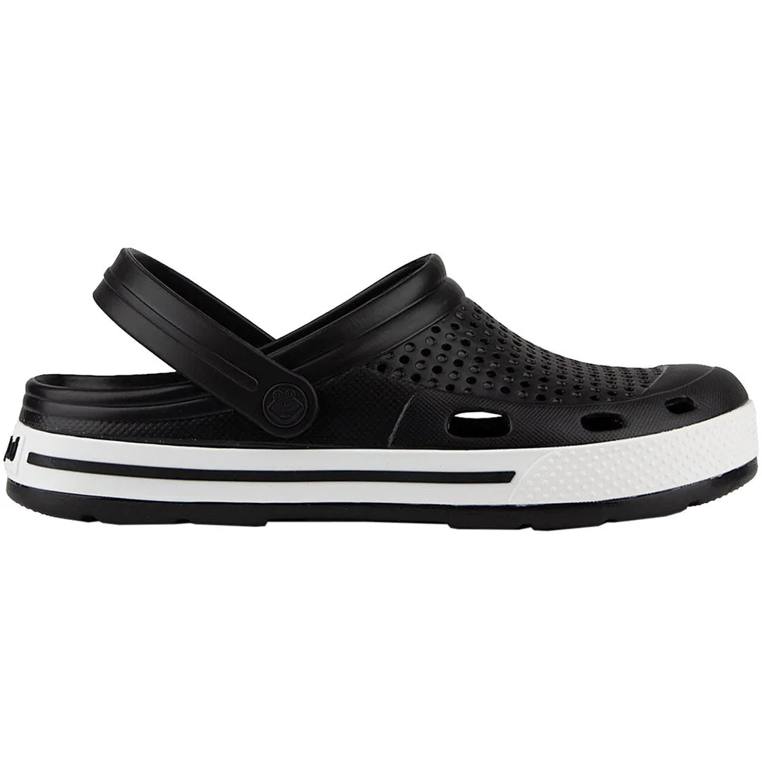 Men's Clogs Coqui Lindo Black And White 6403-100-2232 41