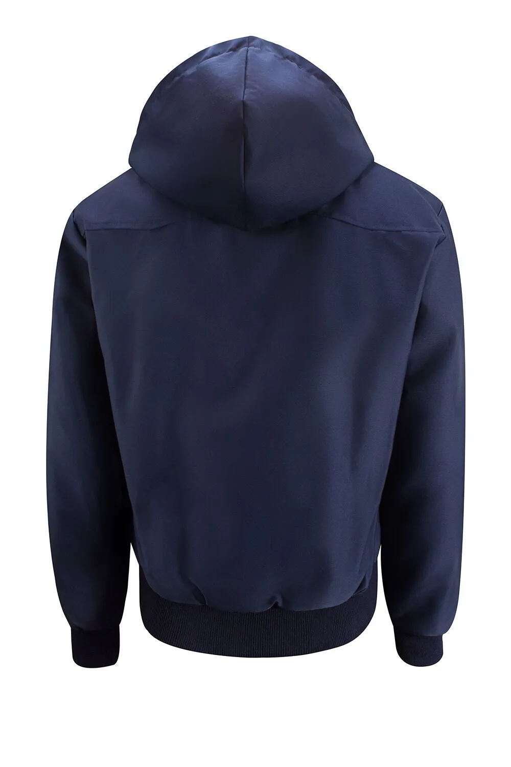 Mens Hooded Harrington Jacket - Navy