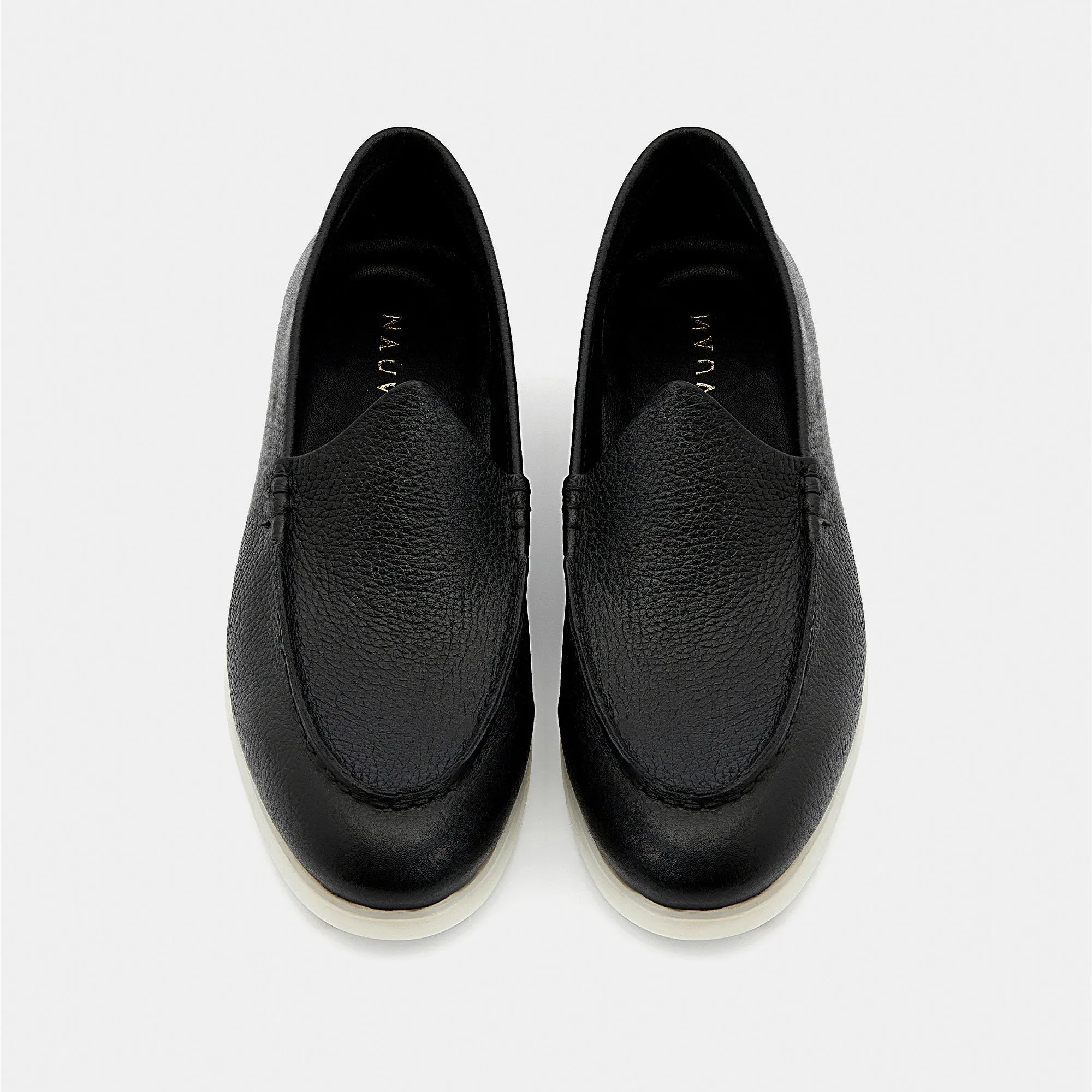 Nagra Loafer | Solid Black Leather