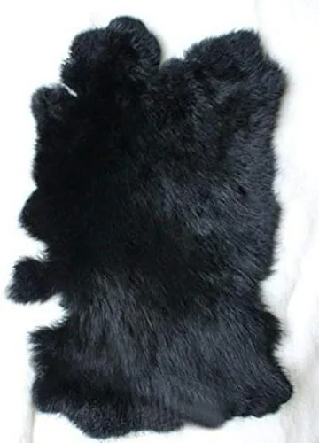 Natural Tanned Leather Fur Hide (10" by 12" Pelt with Sewing Quality Leather)