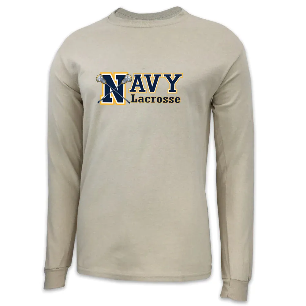 Navy Lacrosse Sport Long Sleeve T