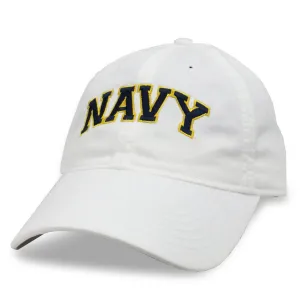 Navy Ladies Arch Hat (White)