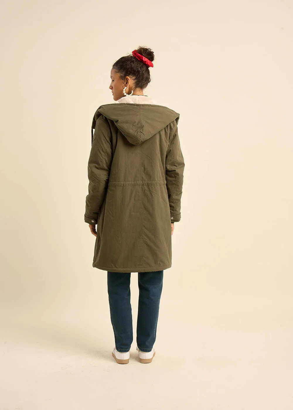 Parka longue à capuche