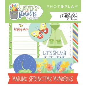 PhotoPlay Showers & Flowers Ephemera Cardstock Die-Cuts*