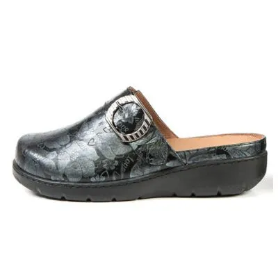 Portofino ND-39409 Silver Women's Clogs