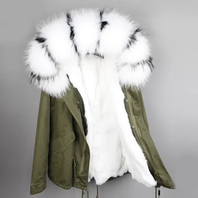 Real Fur Warm Thick Parkas (Collection of 18)