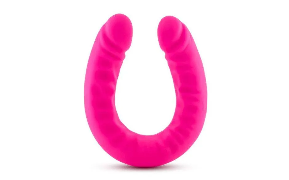 Ruse Silicone Slim 18in Hot Pink Double Dong