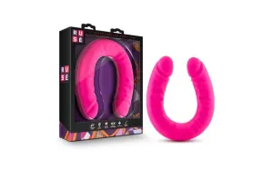 Ruse Silicone Slim 18in Hot Pink Double Dong