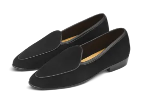 Sagan Classic Loafers in Obsidian Black Asteria Suede