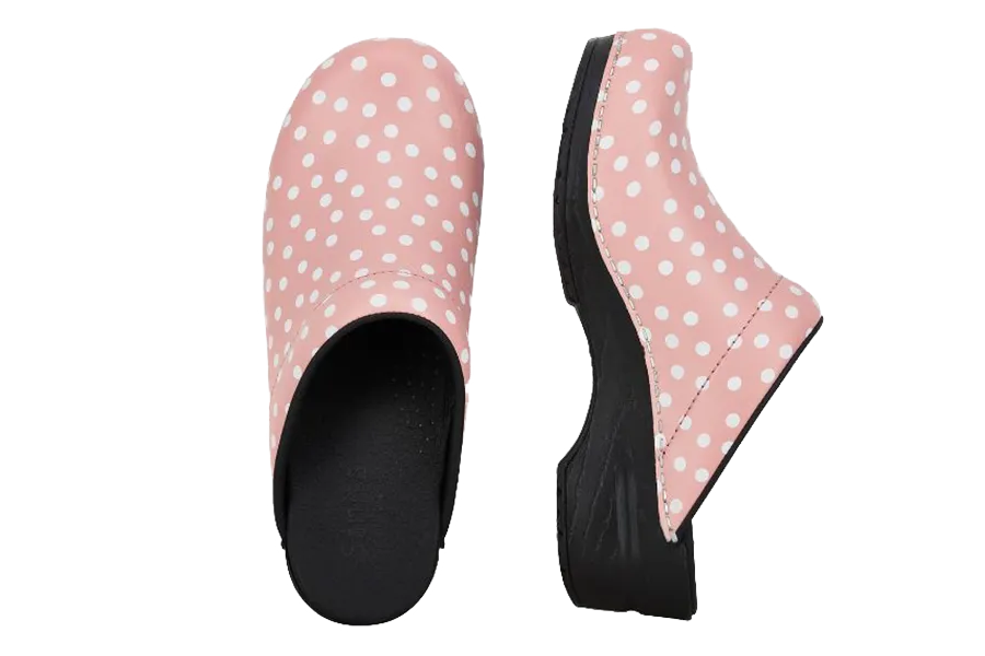 Sanita San Flex comfort clogs - Rose dots