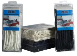 Seago Pre Spliced Dock Lines White/Navy