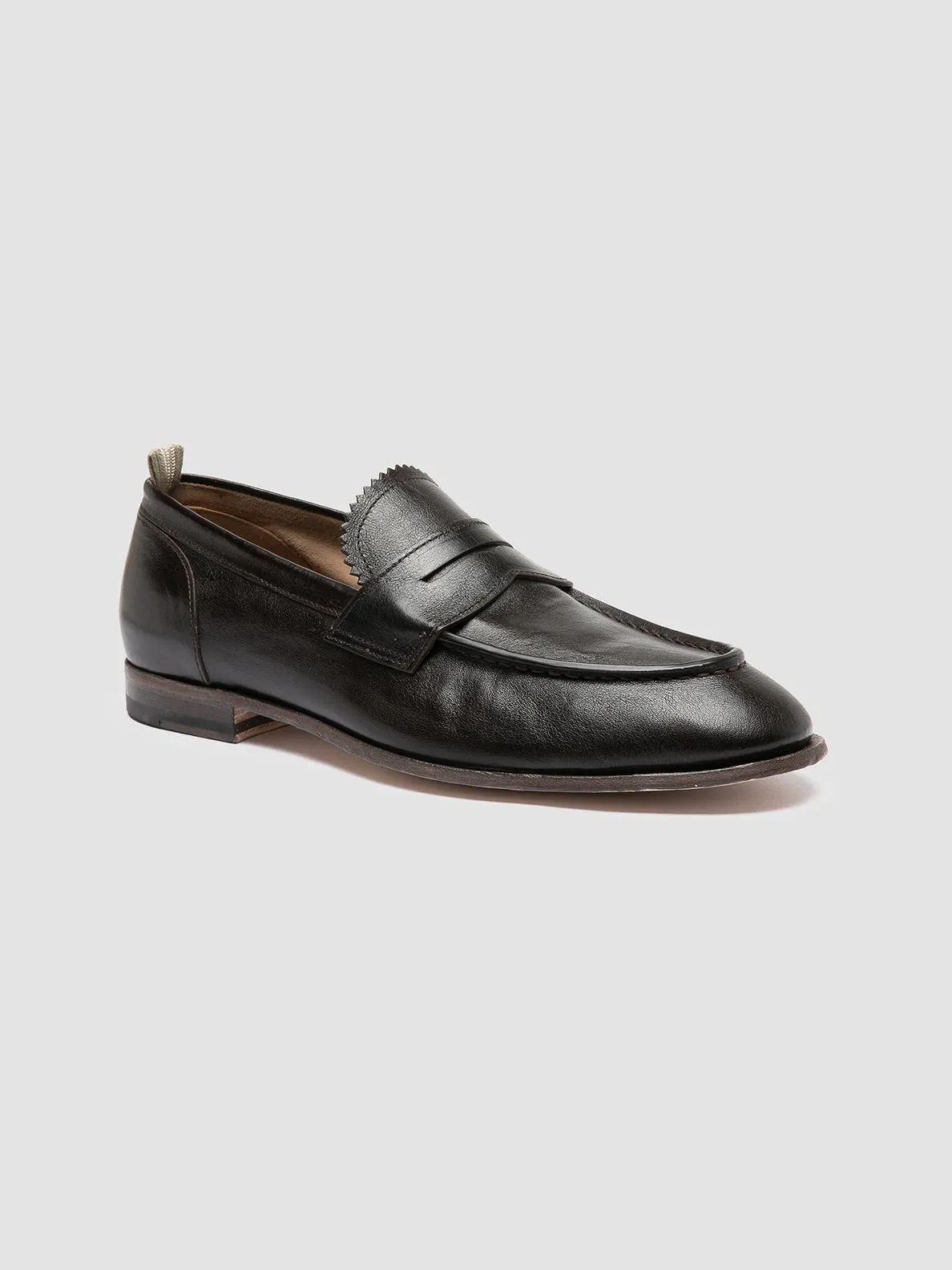 SOLITUDE 001 - Brown Leather Penny Loafers