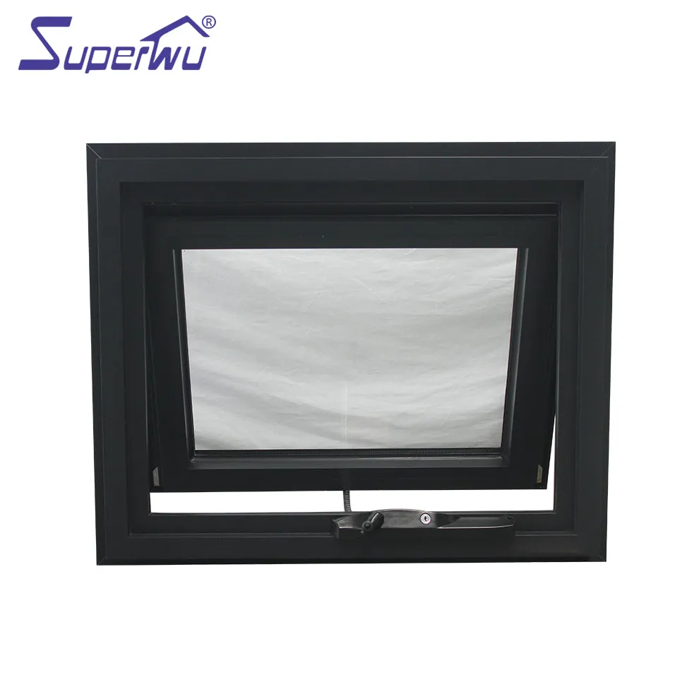 Superwu Aluminum Top Hung Window Double Glazed Comply with NAFS Standard