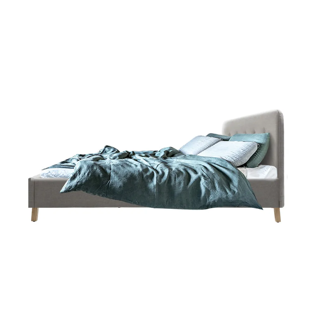 Tarcoola Double Bed Frame Beige