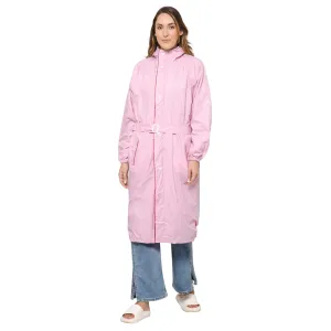 THE CLOWNFISH Raincoats for Women Raincoat for Ladies Waterproof Reversible Double Layer. Drizzle Diva Series (Turquiose Blue, Large)