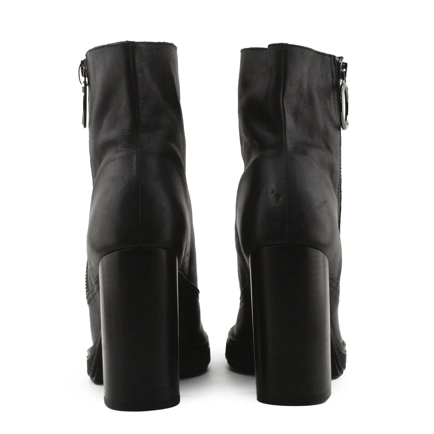 Zara Woman Zipper Platfom Boots | 100% Authentic Leather